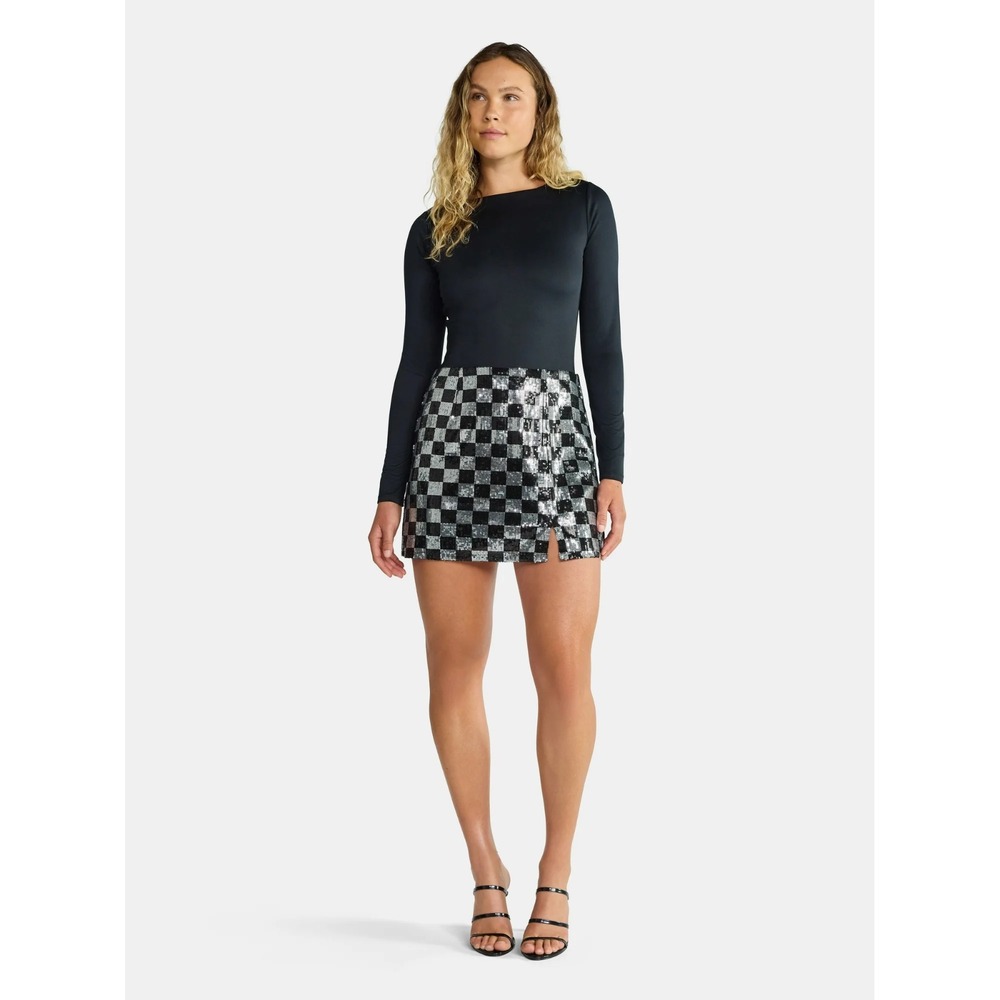 Madden NYC Women's Sequin Mini Skirt‎ XXS